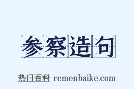 参察造句是什么意思的图片